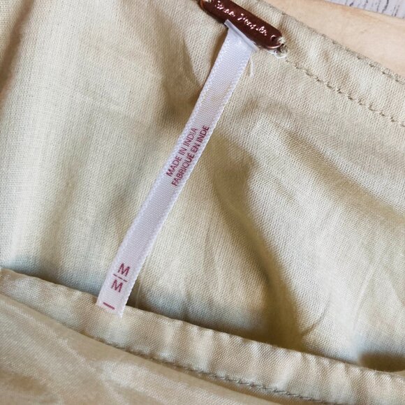 NWT $148 Free People Calliope Ruffle Midi Skirt M Hi Lo Lt Green Sage Boho - Picture 6 of 16